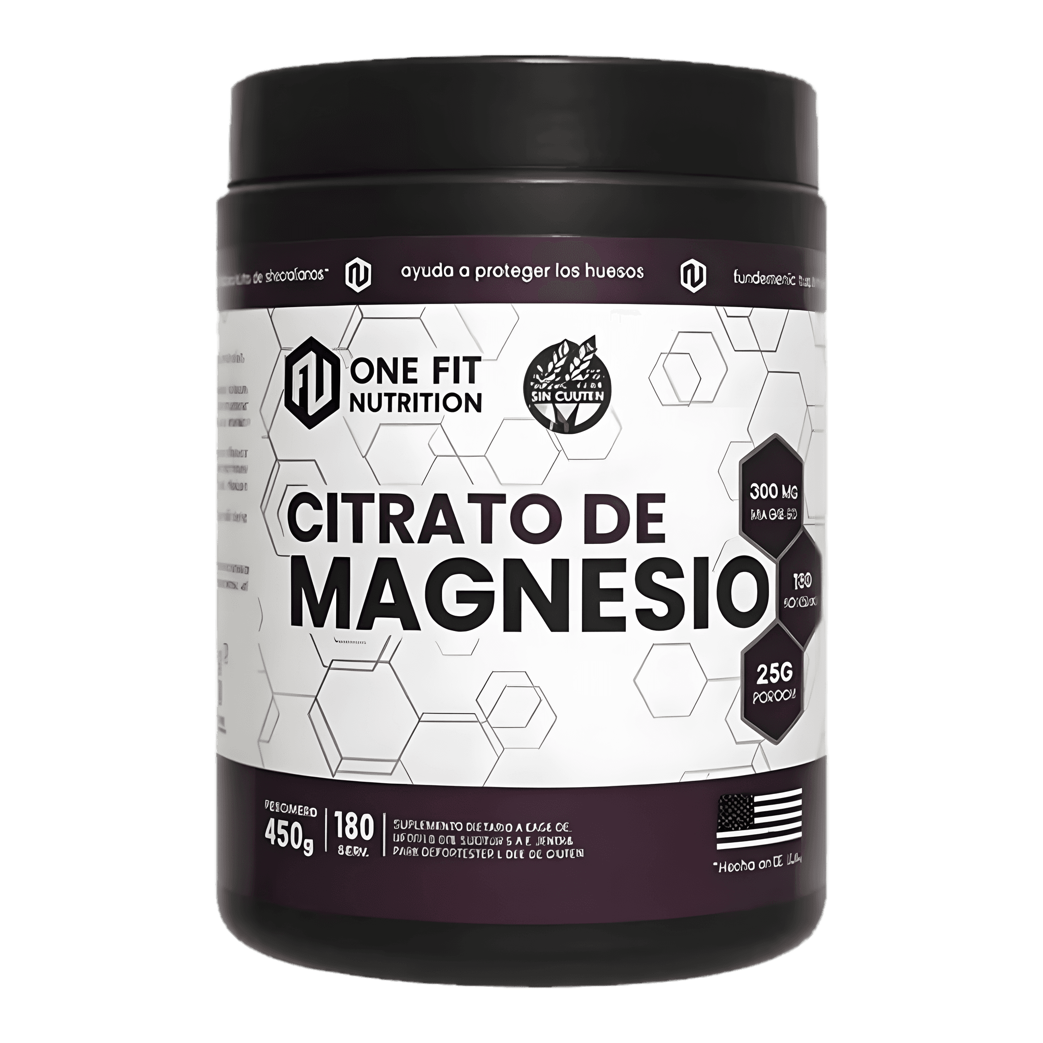 ONE FIT citrato de magnesio 450g - Magnesio | LUB ENERGY